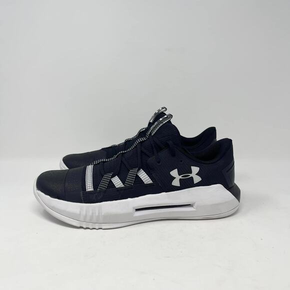 Under Armour Block City 2.0 Volleyball Black‎ White Athletic Shoes - Picture 4 of 8